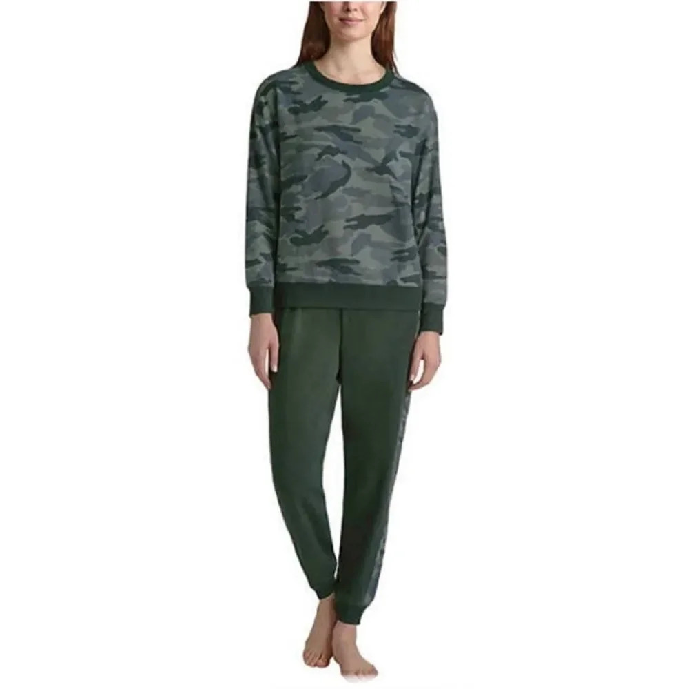 Woman’s camouflage two piece pajama set